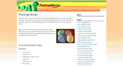 Desktop Screenshot of playdoughrecipe.com