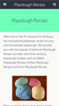Mobile Screenshot of playdoughrecipe.com
