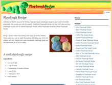 Tablet Screenshot of playdoughrecipe.com